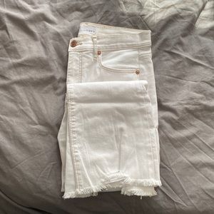 LOFT High Waist Kick Crop Denim